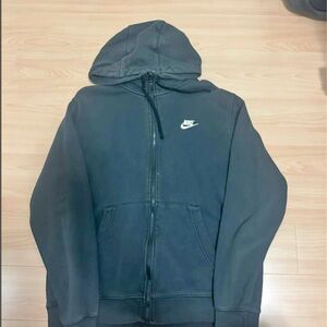 Nike Men's Dark Gray Full-Zip Hooded Jacket